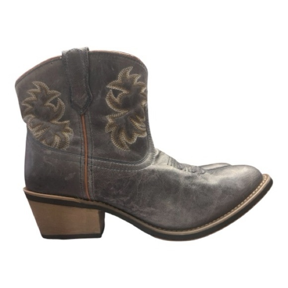 Laredo Women’s Sapphrye Blue Gray Round Toe Cowboy Booties Boots Size 9M - Picture 13 of 14